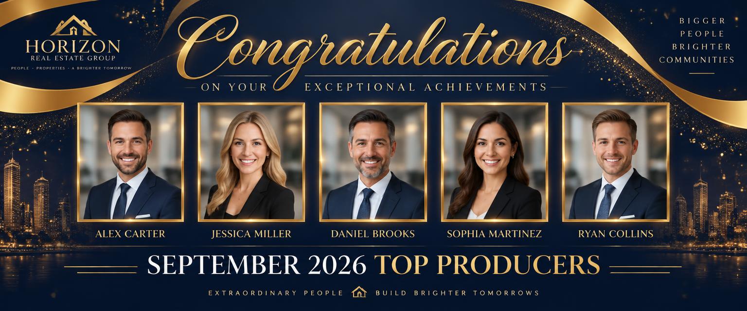 Parabéns aos Top Producers de setembro de 2026